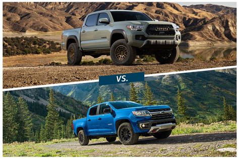 Compared 2022 Chevrolet Colorado Vs 2022 Toyota Tacoma Capital One