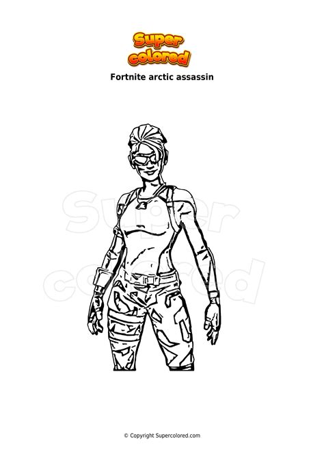 Coloring Page Fortnite Alli Supercolored