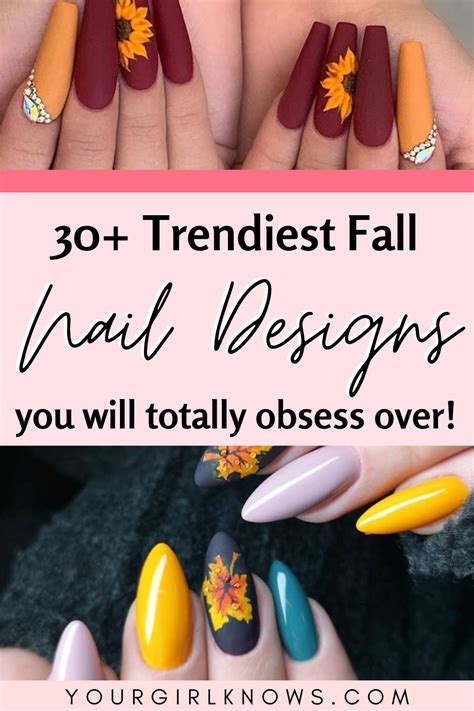 Try These 20 Ideas For Adorable Fall Nails All Autumn Atelier Yuwa