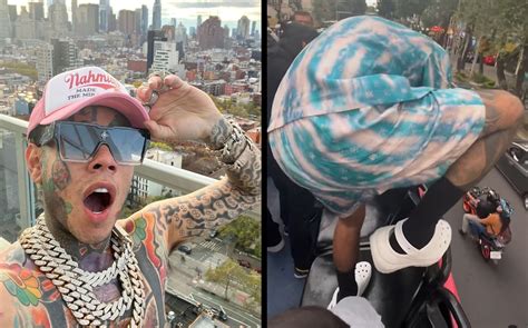 Tekashi 6ix9ine alerta al querer lanzarse de autobús con Grupo Firme