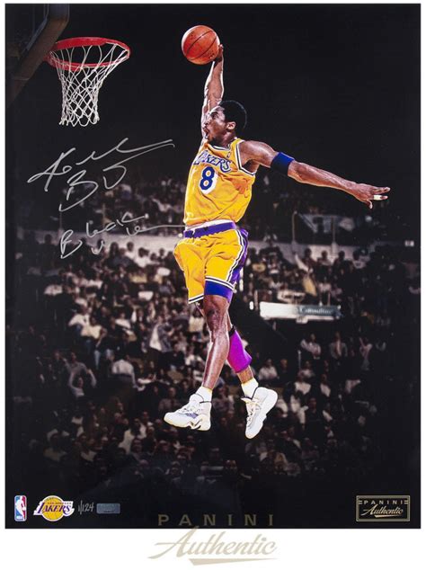 Kobe Bryant Signed Lakers X Le Photo Inscribed Black Mamba