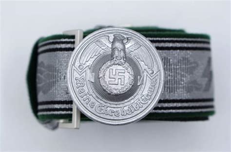 Police Officer S Brocade Belt Buckle With Ss Runes