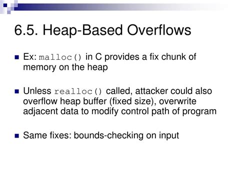 Ppt C Hapter Buffer Overflows Powerpoint Presentation Free