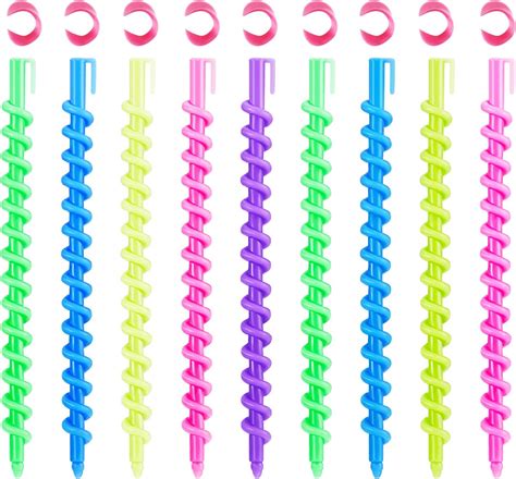 Amazon WILLBOND 40 Pieces Hair Perm Rod Spiral Rod Plastic Long