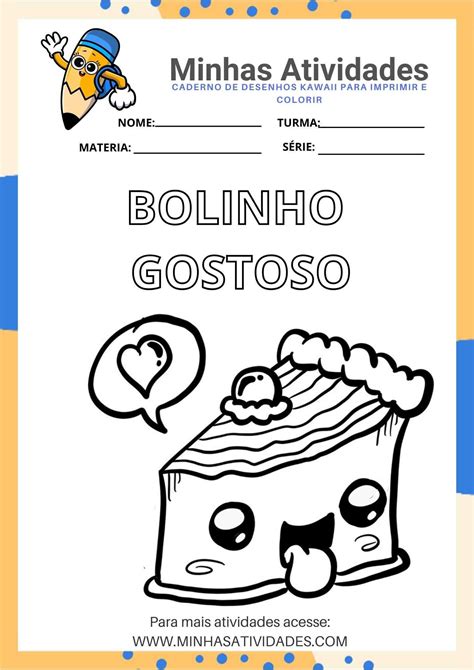 Desenho Kawaii Para Colorir E Imprimir