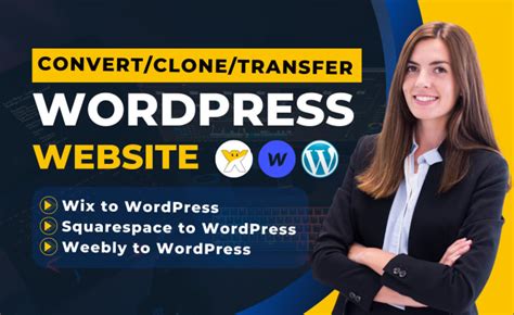 Convert Clone Or Transfer Wix Webflow Squarespace Weebly To