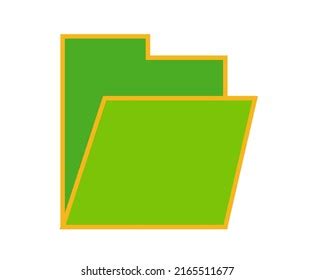 folder shape icon symbol design stock vector royalty