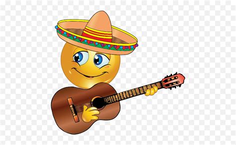 Mexican Smiley Face Mariachi Emojimexico Emoticons Free