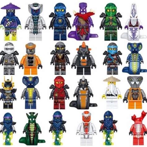 Boneco Blocos De Montar Ninjago Lloyd Jay Zane Kole Kai Submarino