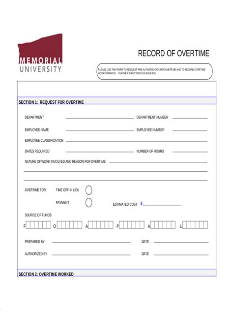 Overtime Sheet - 7+ Examples, Google Docs, Google Sheets, Excel, Word ...