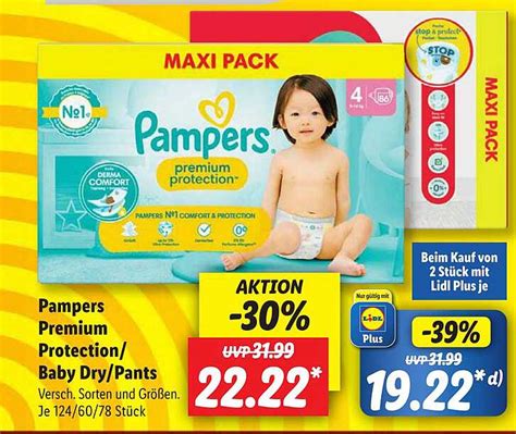 Pampers Premium Protection Oder Baby Dry Oder Pants Angebot Bei Lidl