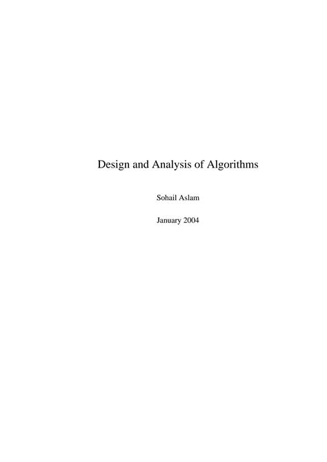 Solution Design And Analysis Algorithms Studypool