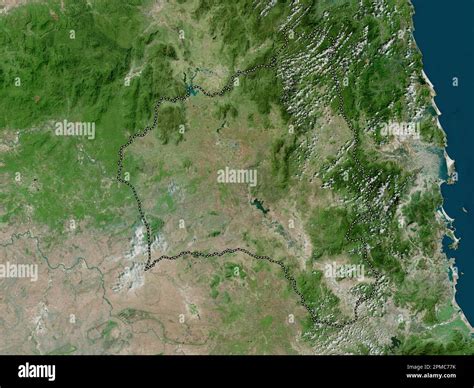 Gia Lai, province of Vietnam. High resolution satellite map Stock Photo ...