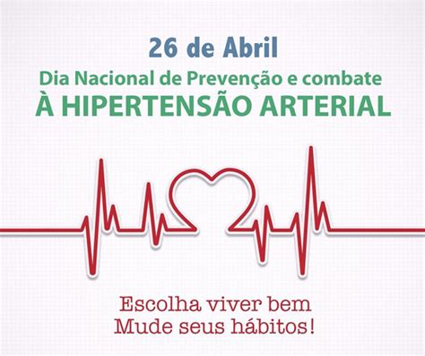 26 De Abril Dia Nacional De Prevenção E Combate à Hipertensão