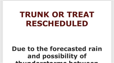 Trunk or Treat RESCHEDULED for Friday, October 27 | St. Joseph School ...