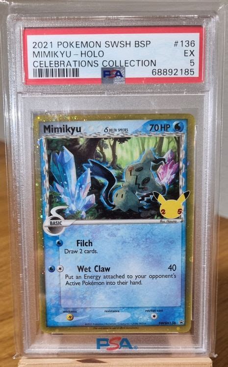 Psa Mimikyu Holo Celebrations Collection Promo Excellent Kaufen