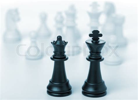 Chess King And Queen Stock Photo Colourbox