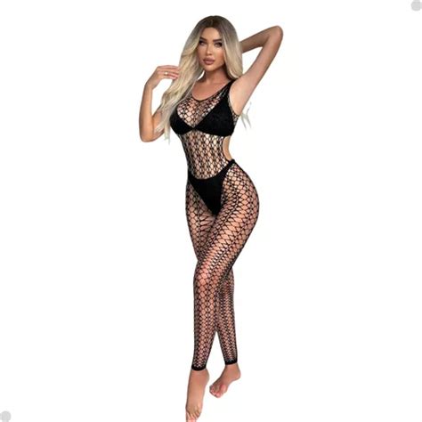 Meia Calça Corpo Inteiro Lingerie Macacão Arrastão Sexy Luxo MercadoLivre