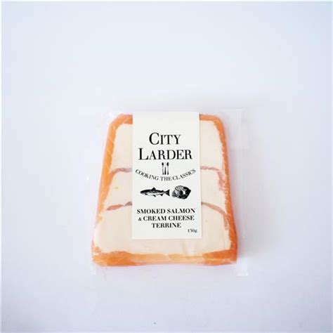 Smoked Salmon & Cream Cheese Terrine 130g City Larder – All About ...