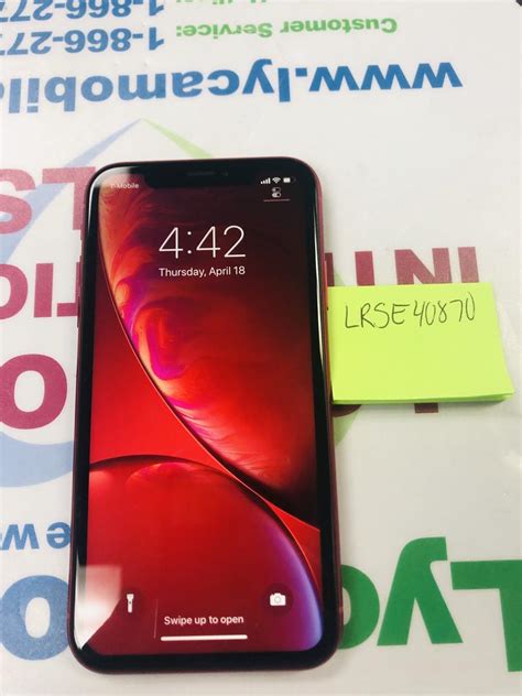 Apple Iphone Xr T Mobile Red Gb A Lrse Swappa