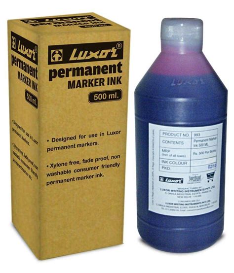 Luxor Permanent Marker Ink Bottle Blue Buy Online At Best Price In