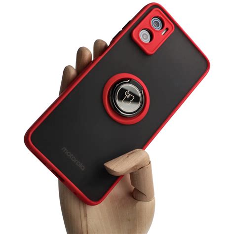 Etui Z Uchwytem Na Palec Bizon Case Hybrid Ring Do Motorola Moto E