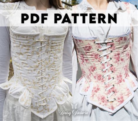 Th Century Stays Corset Pdf Pattern Daisy Viktoria