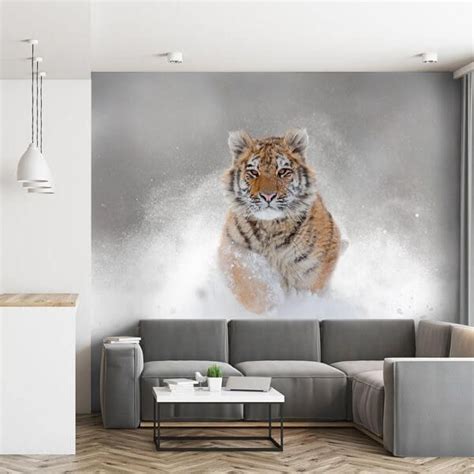 Mural De Parede Tigre Siberiano Wall Murals Jungle Vibes Custom Homes