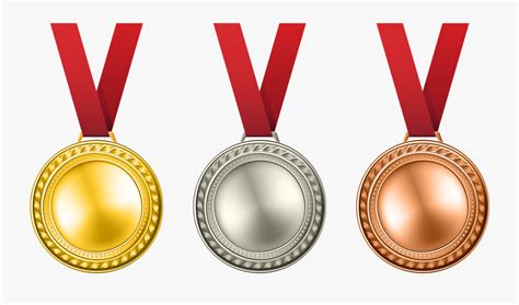 Gold Silver Bronze Medals Png Free Transparent Clipart Clipartkey