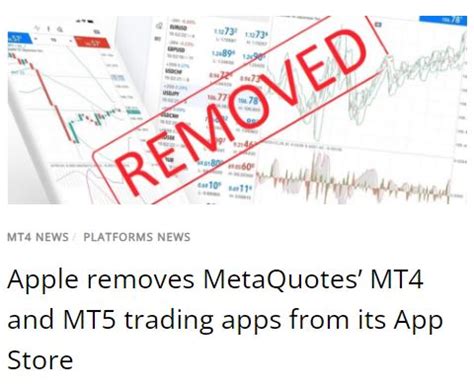 Apple Removes MT4 And MT5 Trading Apps From App Store Tick Insights