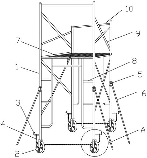 一种用于建筑工程的移动操作架的制作方法