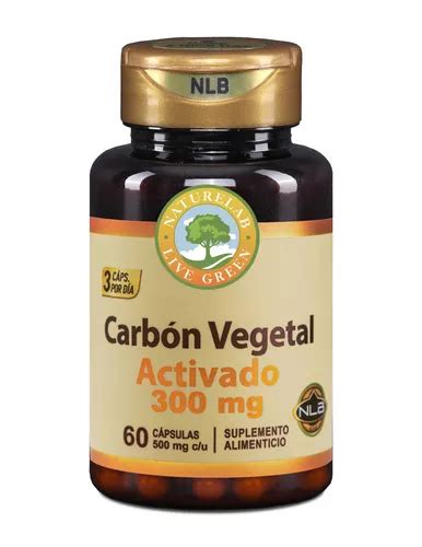 Suplemento En C Psulas Naturelab Carb N Vegetal Activado Carb N