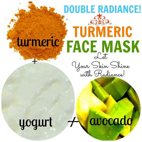 Turmeric Yogurt Avocado Face Mask Reduces Acne and Scars