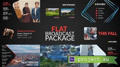 Videohive Flat Broadcast Package Project For After Effects