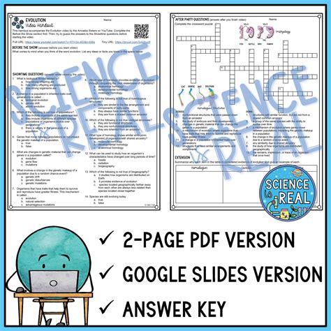 Evolution Amoeba Sisters Video Handout Science Is Real Education