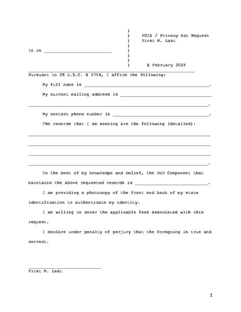 Privacy Act Request Template Law Office Of Jocelyn C Stewart