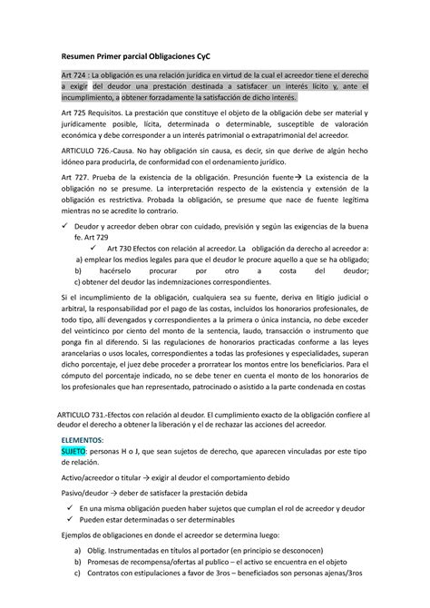 Cc Compressed Apuntes Resumen Primer Parcial Obligaciones Cyc Art