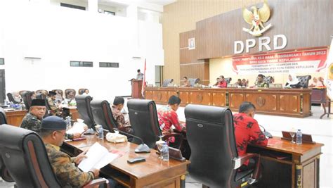 Pemkot Tidore Sampaikan Rancangan APBD Perubahan Tahun 2022