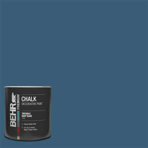 Behr Premium Qt S Superior Blue Interior Chalk Decorative