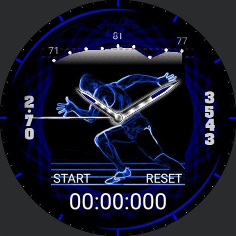 Running Man Stopwatch Watchmaker The World S Largest Watch Face Platform