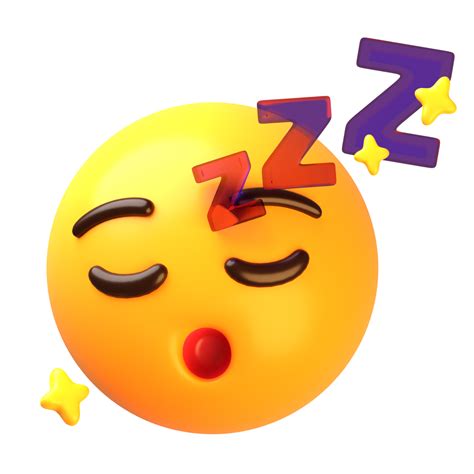 Sleeping Face 3D Emoji Icon 29239977 PNG