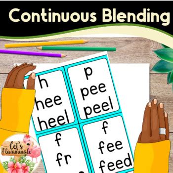 Continuous Blending Cards Phonics Fluency Pyramid CVCE Vowel Teams