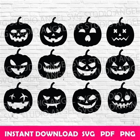 Halloween Pumpkin Svg Pumpkin Faces Svg Halloween Pumpkin Cricut ...