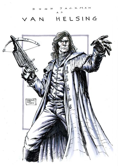 DrawLAAHHH: Hugh Jackman as Van Helsing by Sheldon Goh