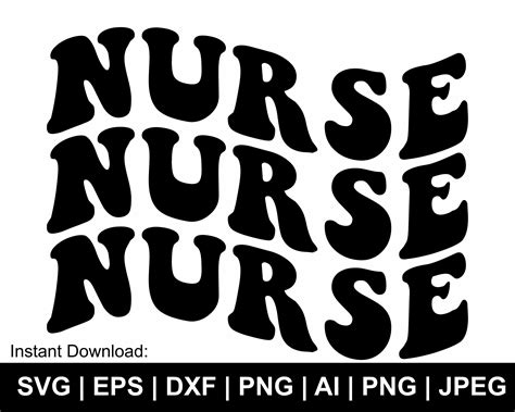 Nurse Svg Wavy Svg Wavy Text Retro Svg Nurse Quotes Svg Etsy Australia