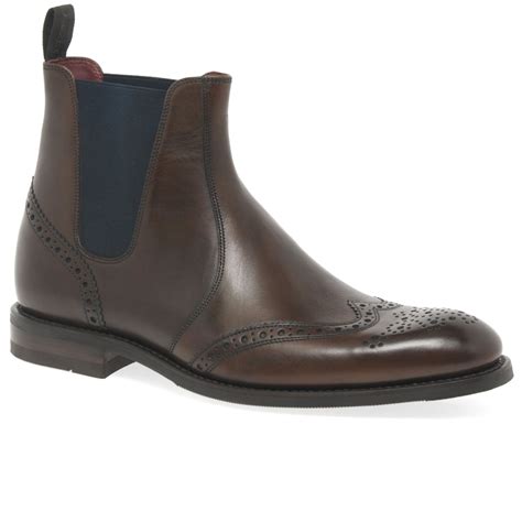 Loake Hoskins Mens Brogue Chelsea Boots Charles Clinkard