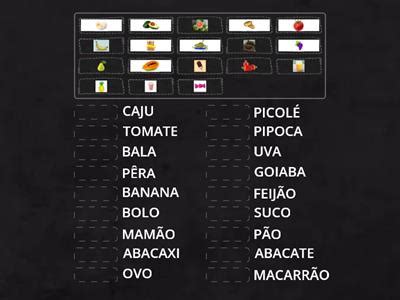 Alimentos Com 5 Sílabas - SÍLABAS Alimentos - Recursos de ensino