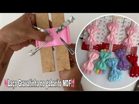 La O Gravatinha No Gabarito Mdf Para Iniciantes Diy La Os Ribbon