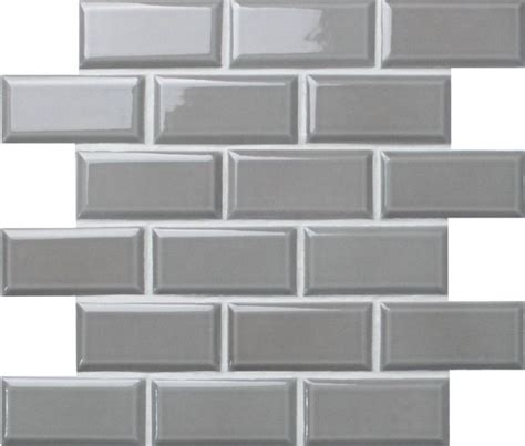 Subway Tile 2x4 Glossy Grey Beveled For Kitchen Backsplash And Shower Wall Subway Tile Diy