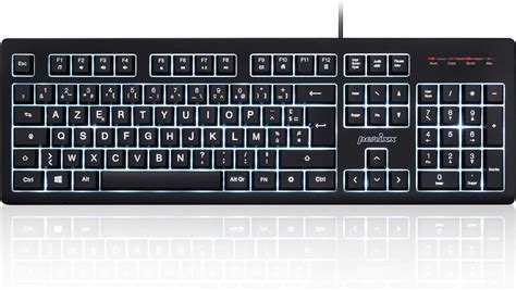 Perixx PERIBOARD 329 Teclado USB Con Cable Retroiluminado Letras